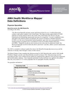 AMA Health Workforce Mapper Data Definitions 2016 PDF, 588.08 KB