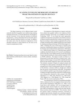 SCANNING TUNNELING MICROSCOPY STUDIES OF PHASE