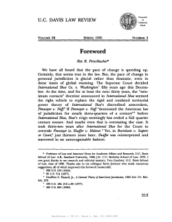 Foreword - UC Davis Law Review