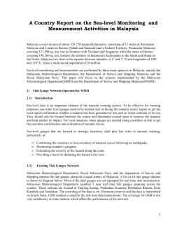 A Country Report on the Sea-level Monitoring and Measurement