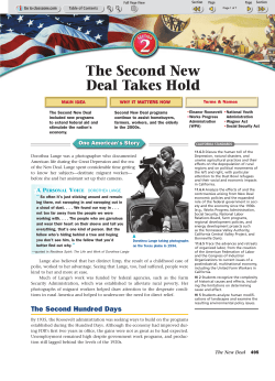 The Second New Deal Takes Hold