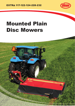 Mounted Plain Disc Mowers