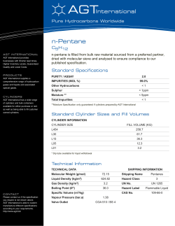 n-Pentane - AGT International