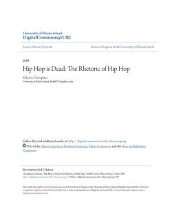 Hip Hop is Dead: The Rhetoric of Hip Hop