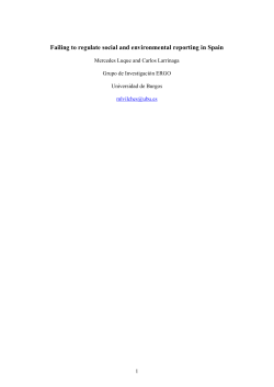 Failing to regulate social and environmental reporting in Spain