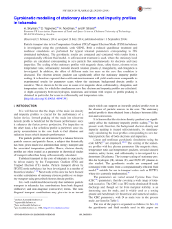 Gyrokinetic modelling of stationary electron and impurity profiles in