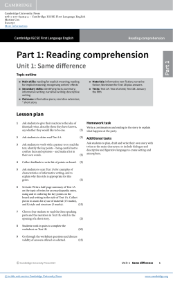 Part 1: Reading comprehension - Beck-Shop