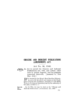 obscene and indecent publications (amendment) act.