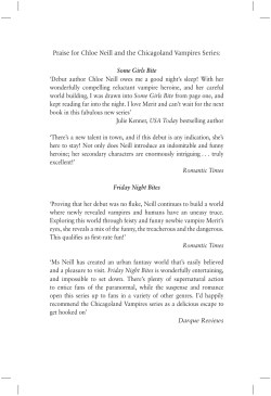 Praise for Chloe Neill and the Chicagoland Vampires Series: