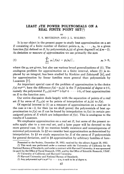 LEAST pTH POWER POLYNOMIALS ON A