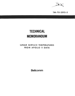 Lunar surface temperatures from Apollo 11 data
