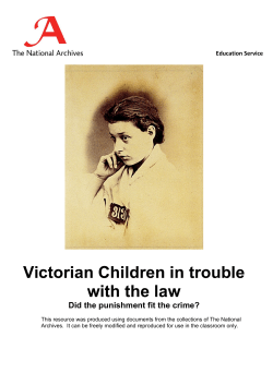 Victorian Children in trouble with the law