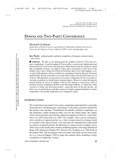 downs and two-party convergence