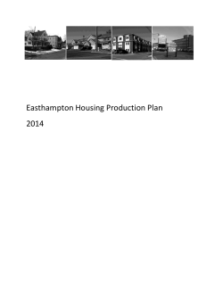 Easthampton Housing Production Plan 2014