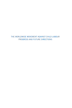 The worldwide movement against child labour