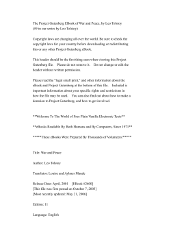 The Project Gutenberg EBook of War and Peace, by Leo Tolstoy