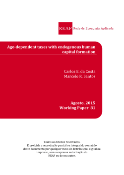 Age-dependent taxes with endogenous human capital formation