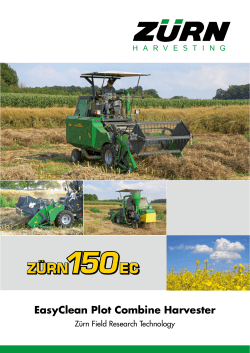 EasyClean Plot Combine Harvester