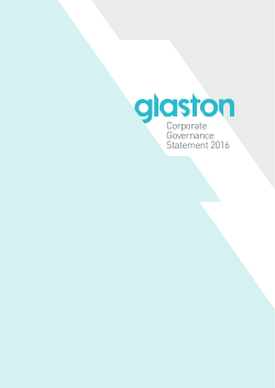 Corporate Governance Statement 2016
