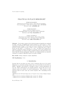 practical in-place mergesort
