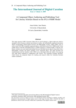 A Compound Object Authoring and Publishing Tool for Literary