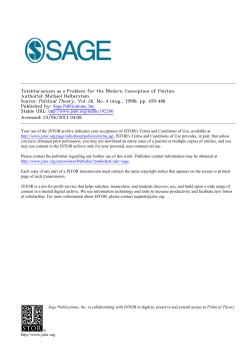 Totalitarianism as a Problem for the Modern Conception of Politics