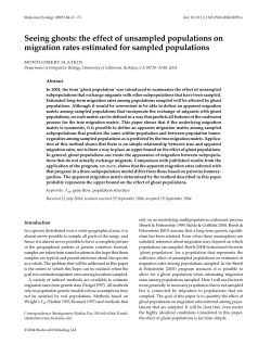 Seeing ghosts: the effect of unsampled populations on migration