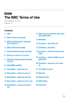 the BBC Terms of Use as a PDF