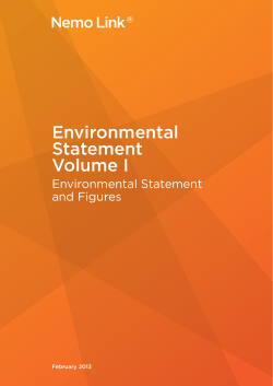 Environmental Statement Volume 1 Main Report