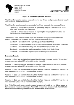 Africa Questionnaire - University of Leeds