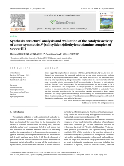 Synthesis, structural analysis and evaluation of the