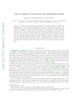 The Las Vergnas Polynomial for embedded graphs