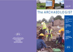 The Archaeologist 65 - The Institute for Archaeologists