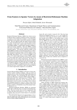 From Features to Speaker Vectors by means of