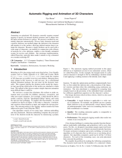 Automatic Rigging and Animation of 3D Characters