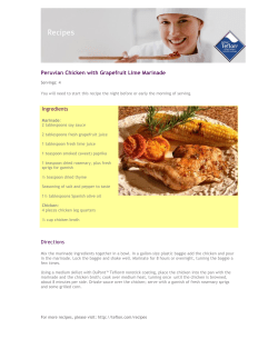 Peruvian Chicken with Grapefruit Lime Marinade
