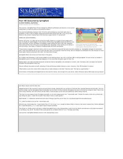 Printer Friendly - Post 180 Outscored by Springfield