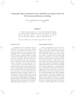 Topographic Map Construction Using a Handheld Laser Range