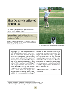 Shot Quality is Affected by Ball Lie