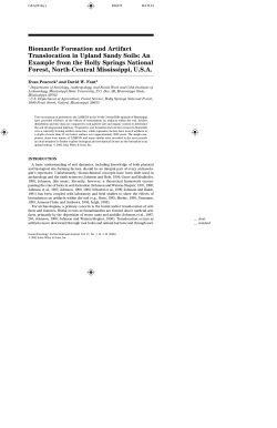 Biomantle formation and artifact translocation in upland sandy soils