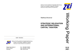 strategic delegation and international capital taxation
