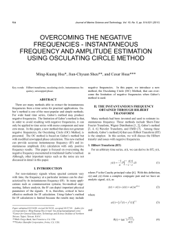 overcoming the negative frequencies