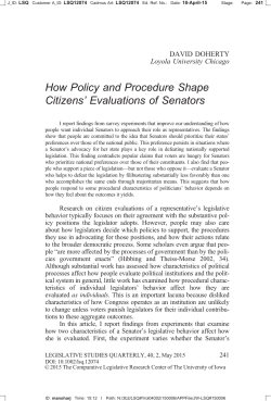 Legislative Studies Quarterly - Orion