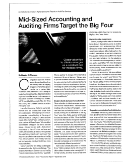 Mid-Sized Accounting and Auditing Firms Target