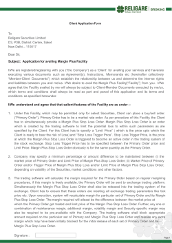 Margin Plus - Religare Online