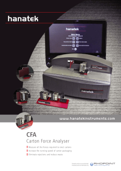 Carton Force Analyser