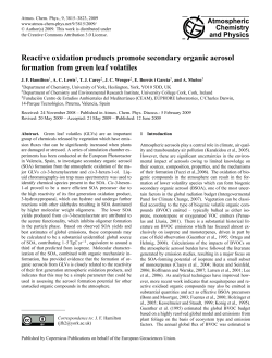 Reactive oxidation products promote secondary organic aerosol