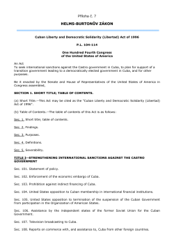 HELMS-BURTONŮV Z&Aacute;KON