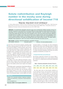 Solute redistribution and Rayleigh number in the mushy zone during