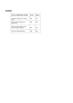 awards - Border Union Agricultural Society
